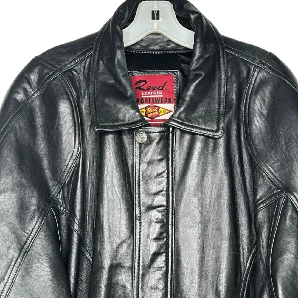 Vintage Reed Leather Sportswear‎ Black Jacket